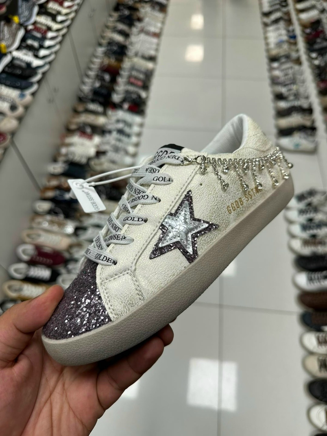 ,golden goose кеды блестящие,кеды golden goose superstar серебряные,голден гус кеды женские,кеды ggdb sstar женские