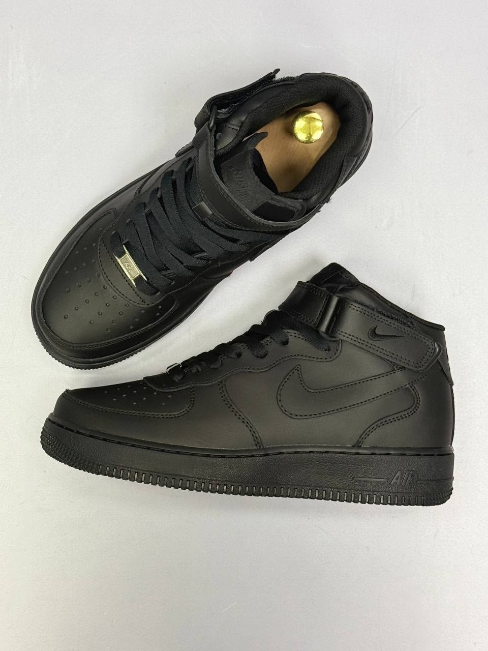кроссовки nike air force 1 mid "black",nike air force 1 mid "black",зимние кроссовки nike air force 1 mid,мужские кроссовки nike air force 1 mid 07 315123-001 (чёрный),nike air force 1 mid