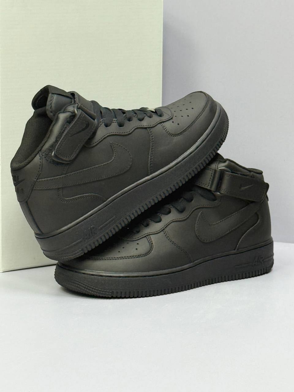 кроссовки nike air force 1 mid "black",nike air force 1 mid "black",зимние кроссовки nike air force 1 mid,мужские кроссовки nike air force 1 mid 07 315123-001 (чёрный),nike air force 1 mid
