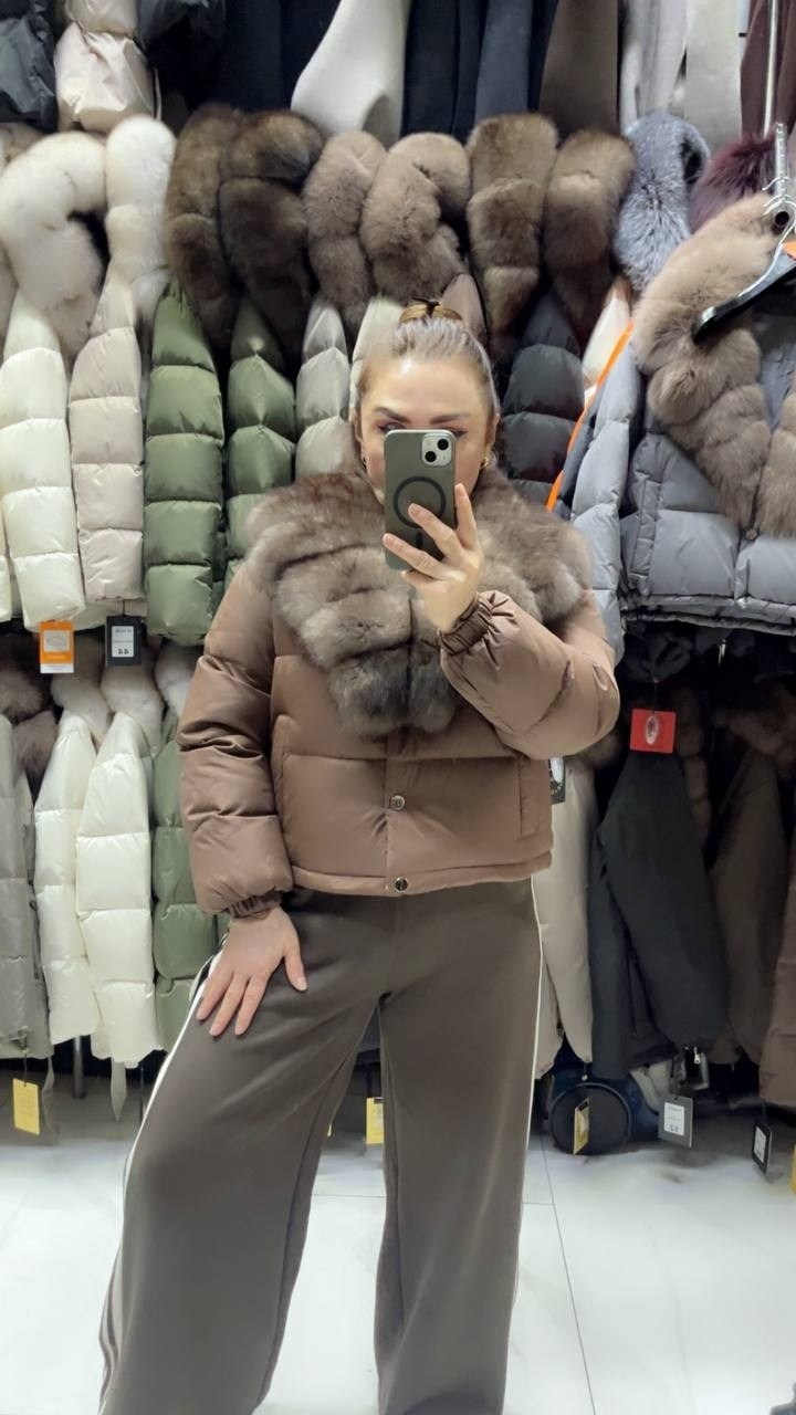 пуховик с натуральным мехом,пуховик с мехом,куртка пуховик с натуральным мехом,куртка с мехом,женский пуховик с натуральным мехом