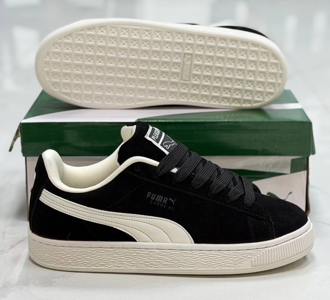 замшевые кроссовки suede classic puma черный,кроссовки puma,кроссовки дутые puma suede xl,puma suede xl,puma suede