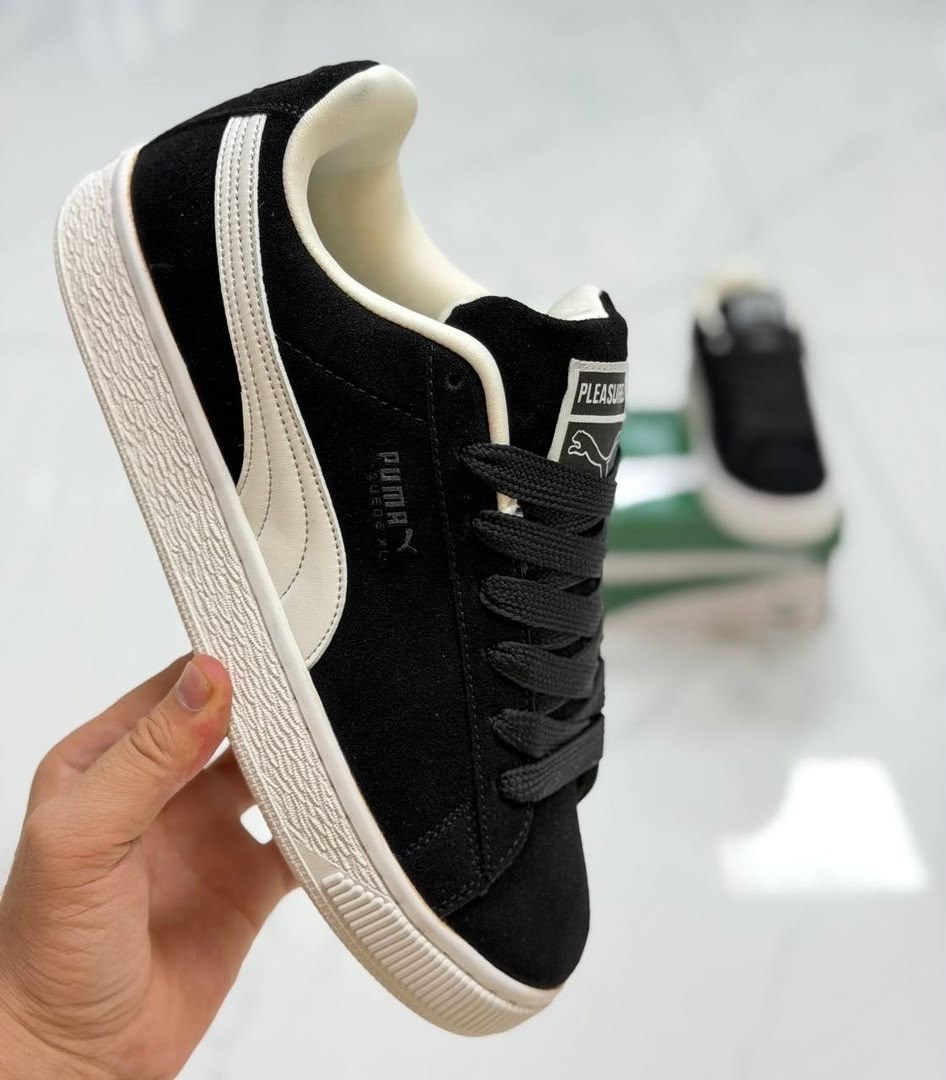замшевые кроссовки suede classic puma черный,кроссовки puma,кроссовки дутые puma suede xl,puma suede xl,puma suede