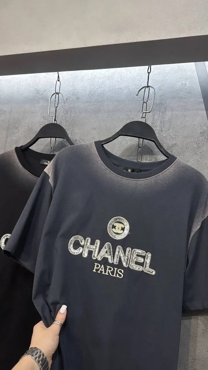 футболка chanel,футболка женская chanel,футболки модные,шанель одежда,футболки для женщин