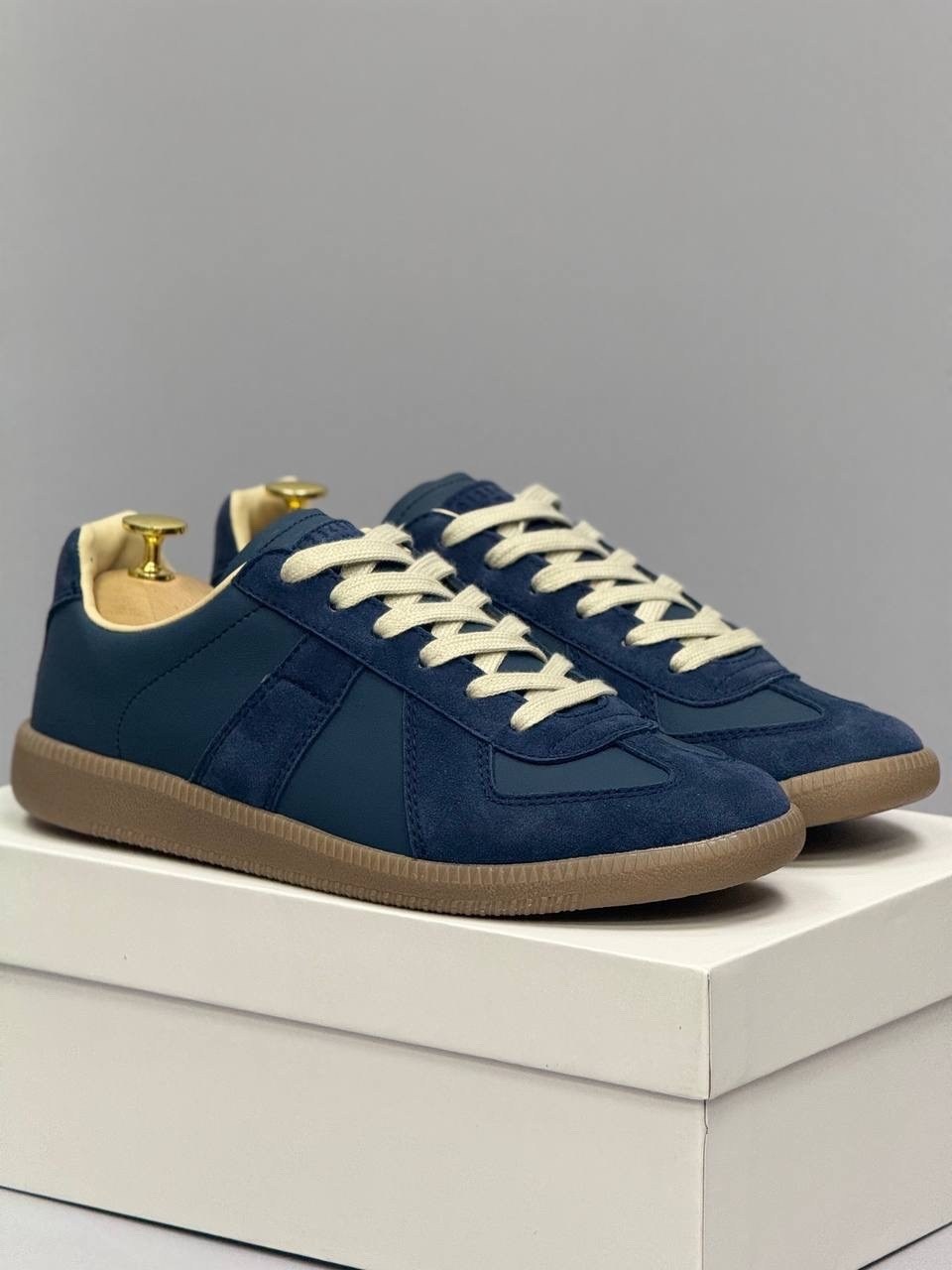 maison margiela replica sneakers,,кроссовки maison margiela replica low top,кроссовки maison margiela replica синий бежевый,спортивная