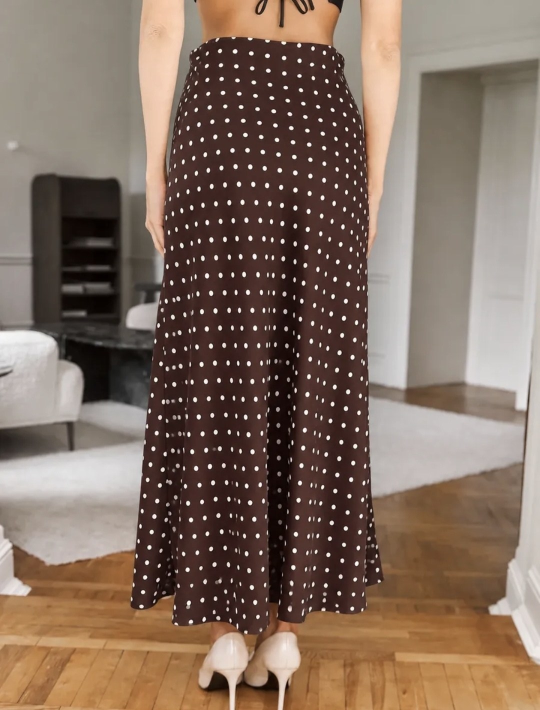 юбка атласная длинная макси cherry collection,reformation юбка миди bea в мелкую точку,юбка zanzea женская атласная в горошек,юбка миди в горошек,юбка женская