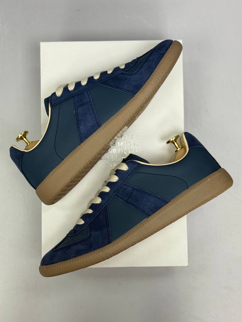 maison margiela replica sneakers,,кроссовки maison margiela replica low top,кроссовки maison margiela replica синий бежевый,спортивная
