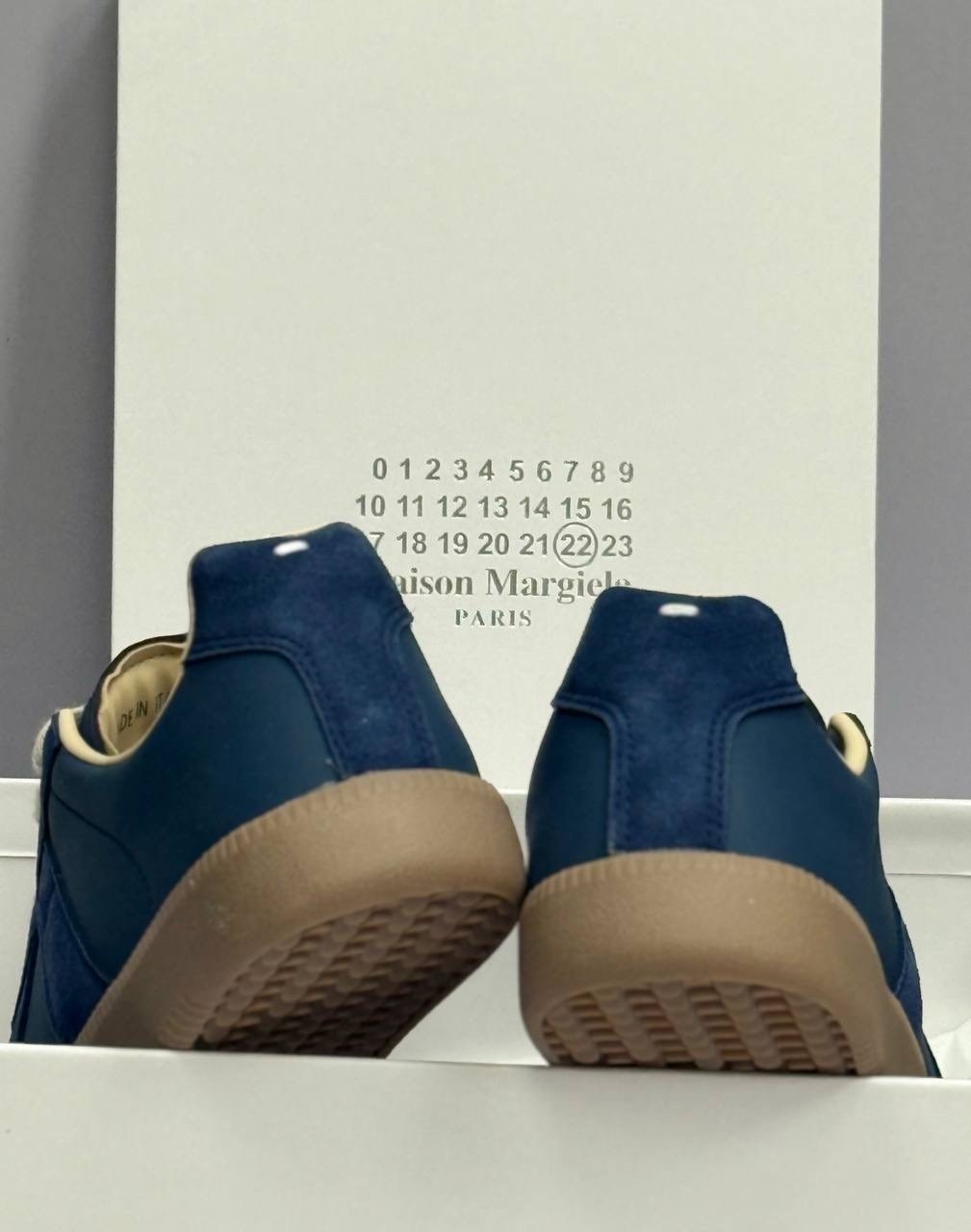 maison margiela replica sneakers,,кроссовки maison margiela replica low top,кроссовки maison margiela replica синий бежевый,спортивная