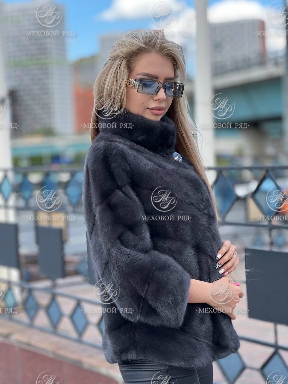 шубка из меха европейской норки,короткая норковая шуба,норковая шуба,шубка,норковая шуба автоледи с воротником стойка