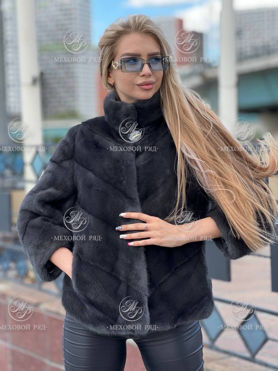 шубка из меха европейской норки,короткая норковая шуба,норковая шуба,шубка,норковая шуба автоледи с воротником стойка