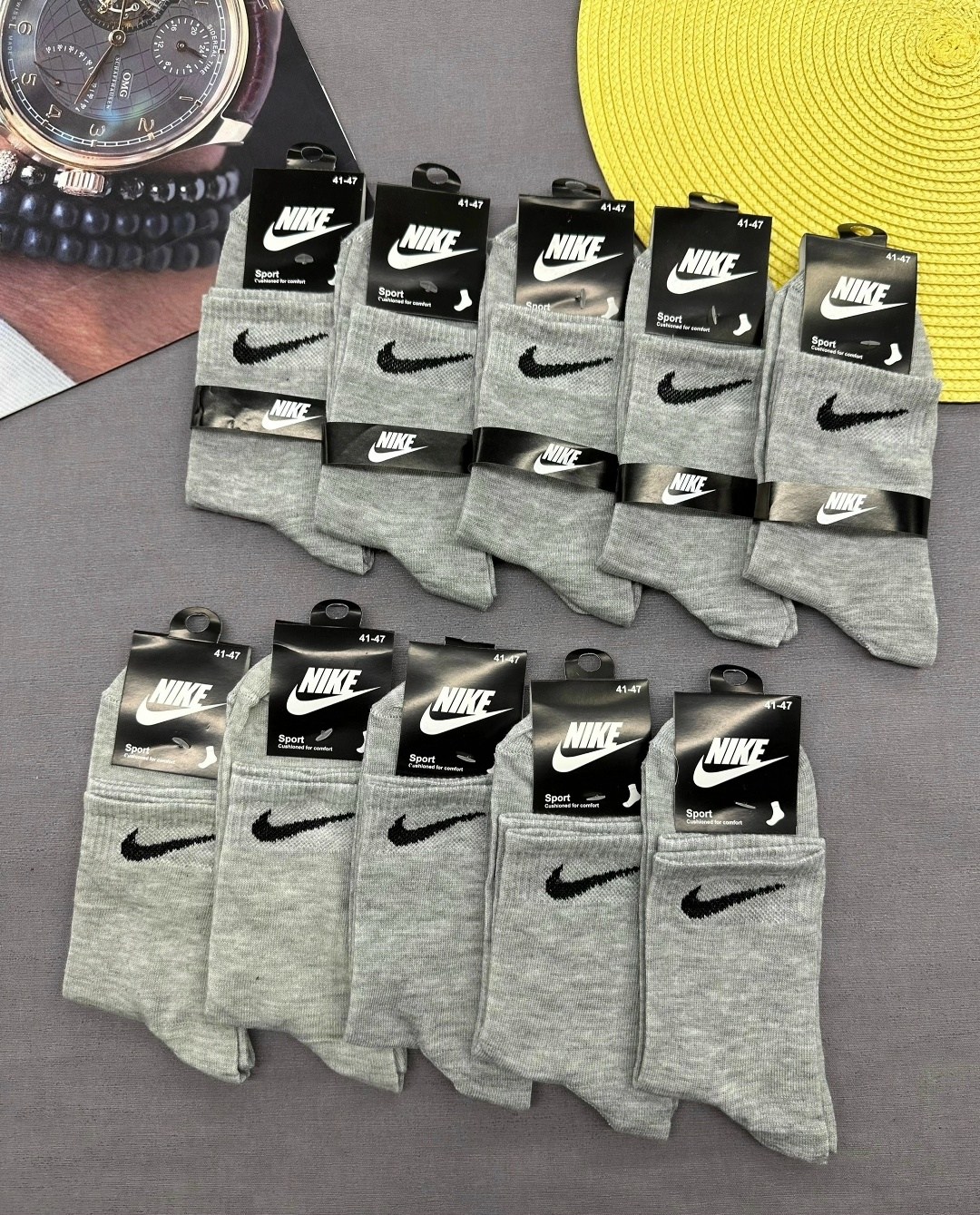 носки мужские 10 пар nike,мужские носки,мужские носки nike,носки мужские 10 пар,комплект носков nike