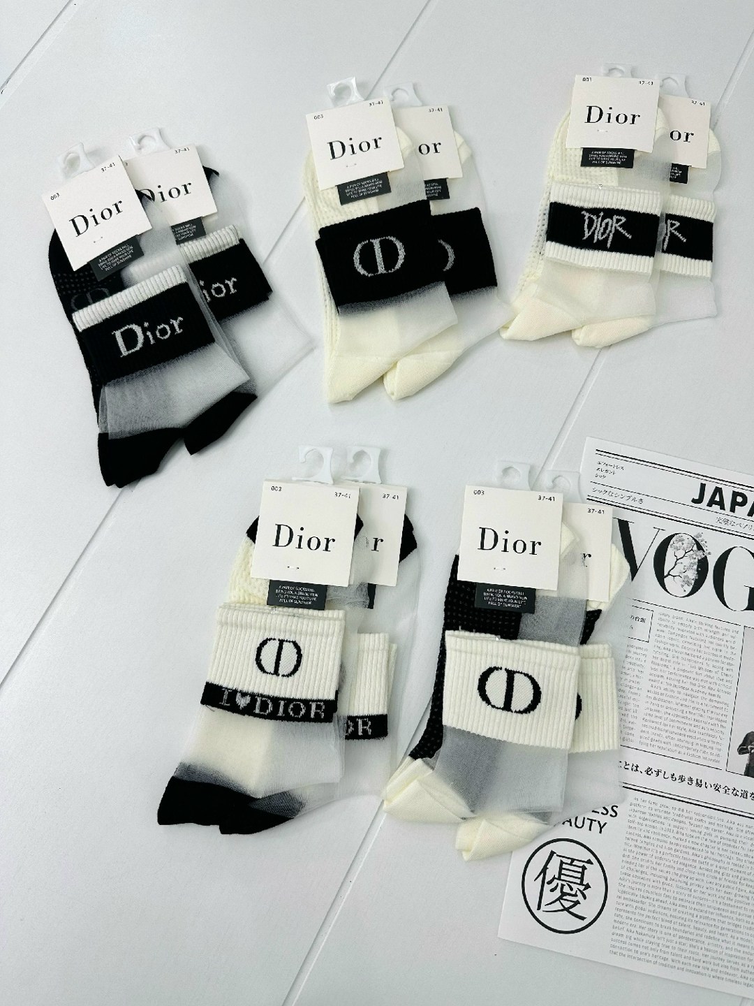 носки dior,женские носки,носки капроновые набор 5 пар,носки мода,носки диор женские