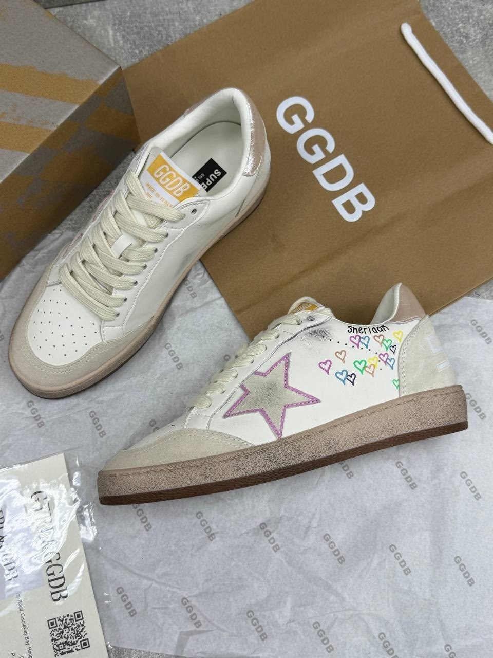 кроссовки golden goose,,кеды golden goose,низкие кожаные кроссовки ballstar 12164 golden goose мультиколор,женские кеды golden goose