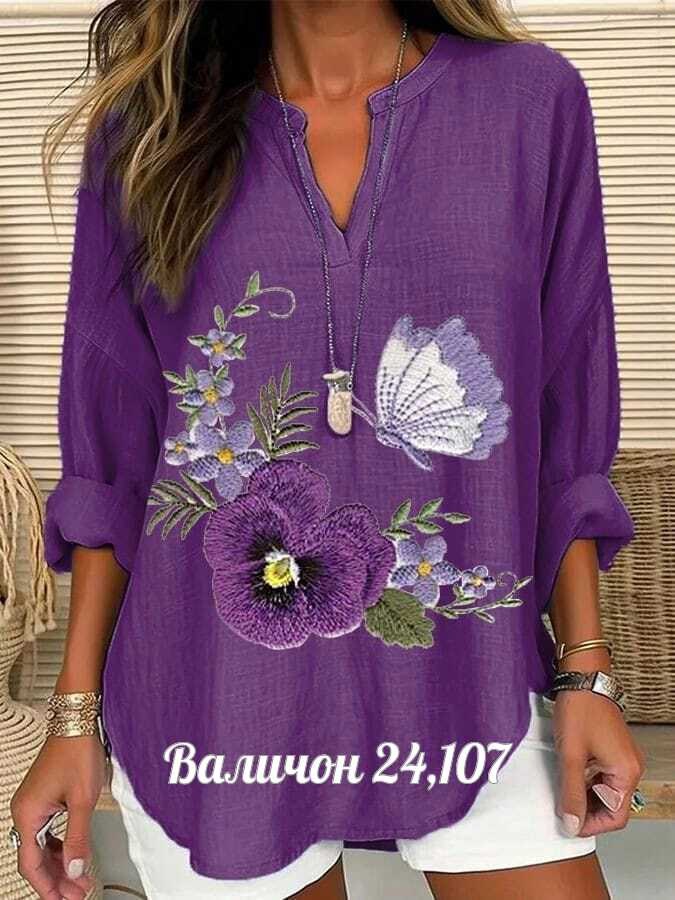 женская кофта фиолетовая,рубашка женская,женская блузка,женская кофта,женская рубашка из хлопка и льна