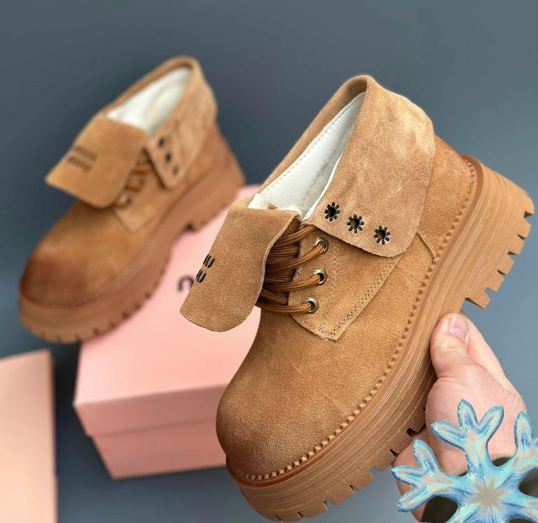 ,ботинки miu miu,женская ,ботинки замшевые miu miu,женские ботинки