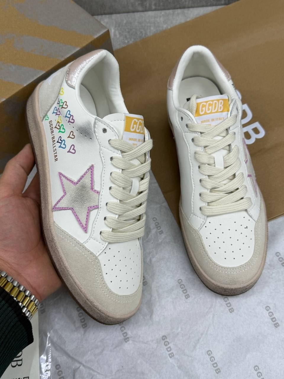 кроссовки golden goose,,кеды golden goose,низкие кожаные кроссовки ballstar 12164 golden goose мультиколор,женские кеды golden goose