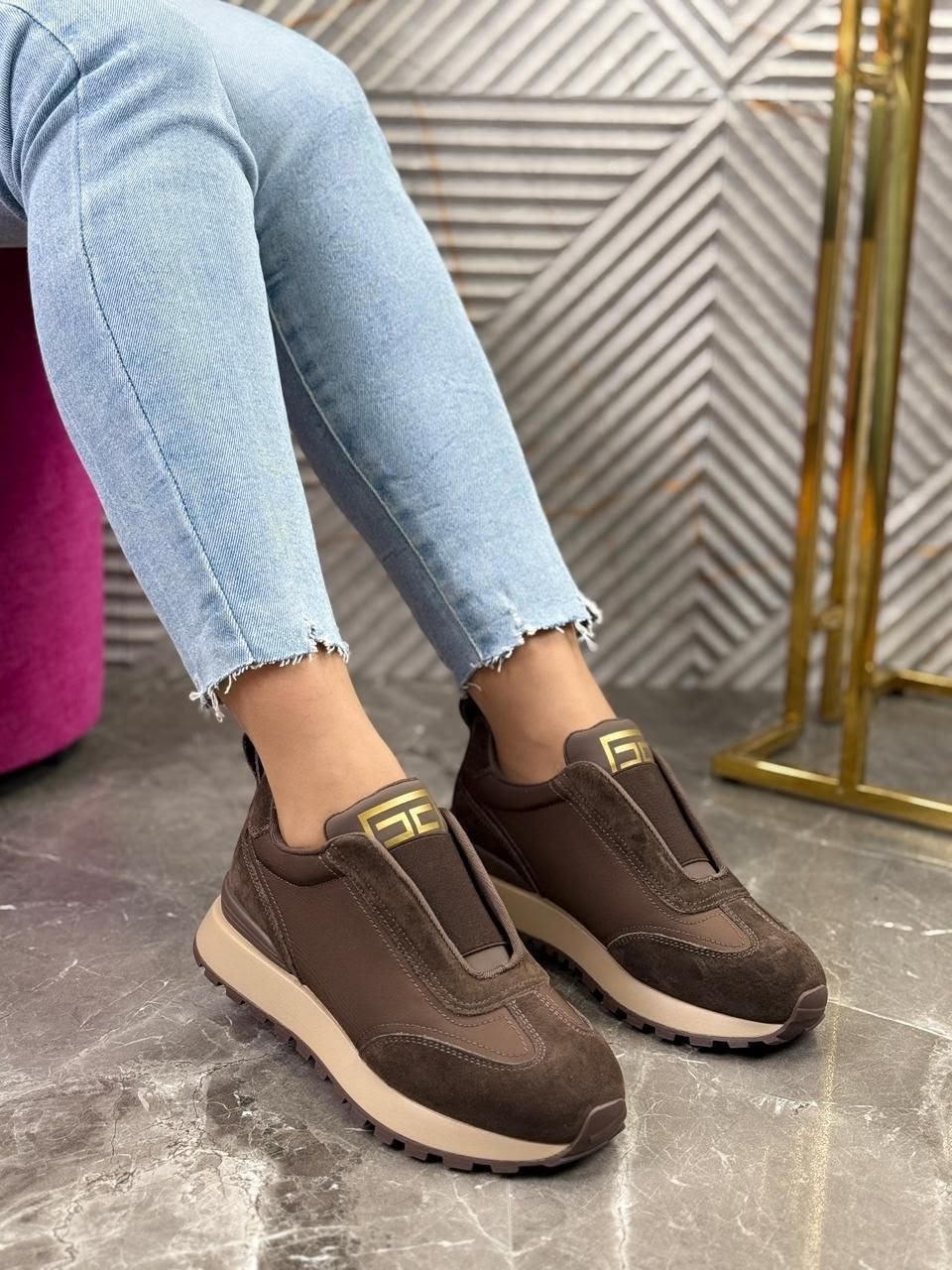 ,кроссовки elisabetta franchi,кроссовки brunello cucinelli,женские кроссовки, женская