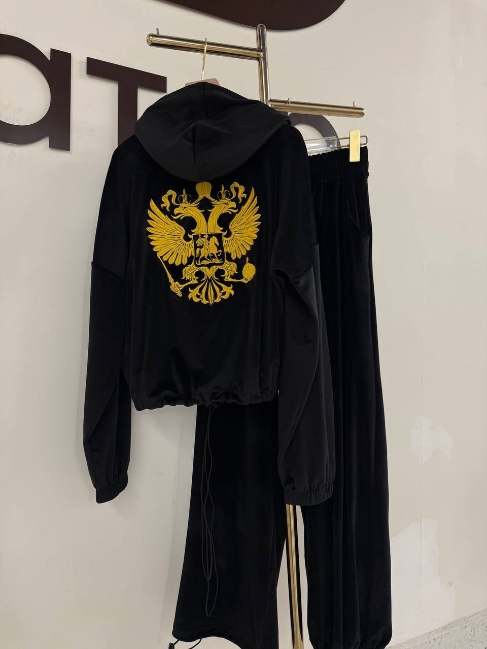 костюм спортивный на молнии, палаццо с кулиской liya цвет желтый,костюм спортивный на молнии, палаццо с кулиской liya 309939375,женский спортивный костюм,спортивный костюм,костюм спортивный на молнии