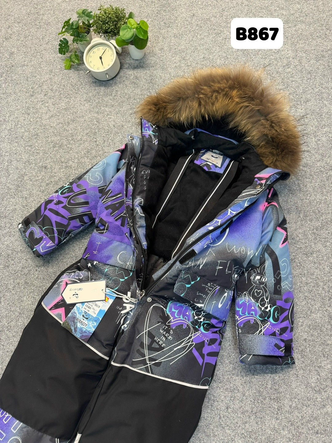 комбинезон nikastyle,зимний комбинезон,детский зимний комбинезон,комбинезон зимний nikastyle,зимний комбинезон для девочек