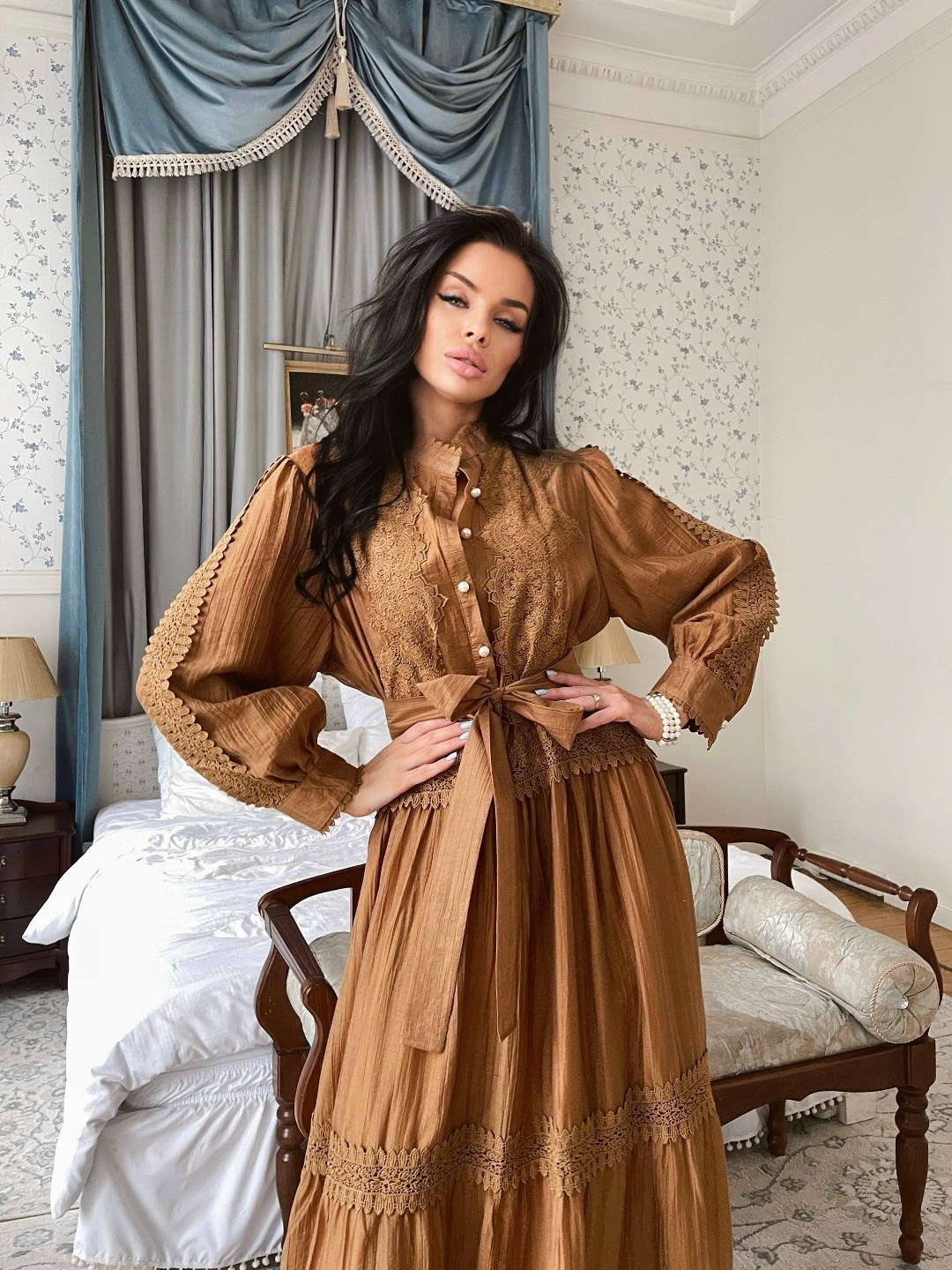 платье 👗,платья женская,платье с кружевами,женские длинные платья,винтажное платье