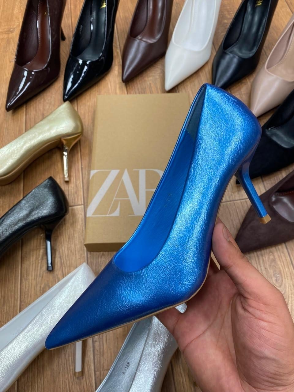 голубые туфли zara,,туфли лодочка,туфли лодочки на каблуках,туфли для женщин