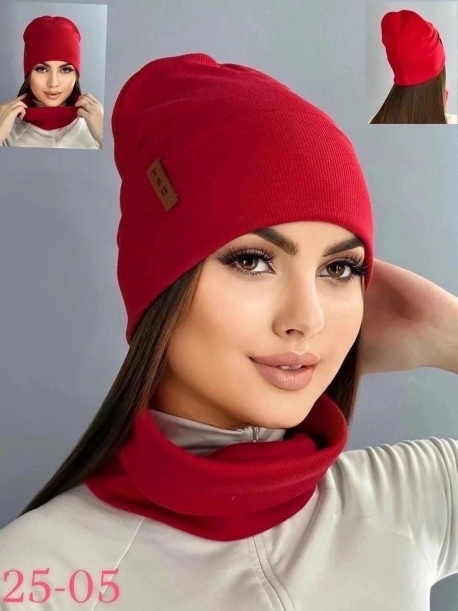 шапка бини,шапка со снудом женская,комплект шапка женская и снуд,демисезонная шапка,комплект шапка женская и снуд на весну