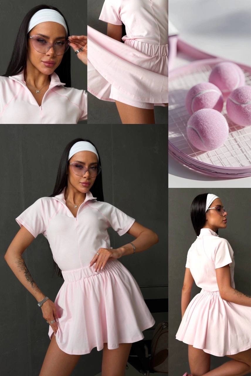 платье-комбинезон розовый "sport chic" madaia,женское теннисное платье madaia sport chic dress pink,sport chic dress pink теннисное платье,платье женское розовое,женский платье