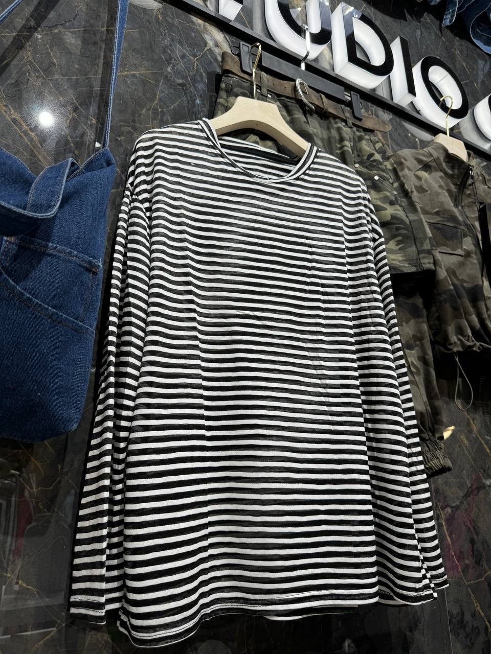 стильная кофта,кофта в полоску,женская кофта,лонгслив в полоску полупрозрачный оверсайз тельняшка mussony,кофта тельняшка