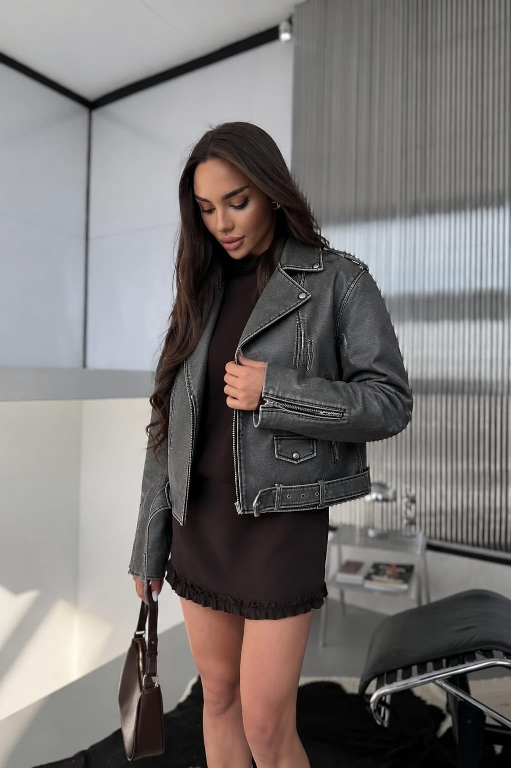 куртка косуха,косуха винтажная куртка кожаная oversize серая monyken,кожаная куртка,косуха винтажная кожаная куртка серая оверсайз mony,куртка косуха оверсайз