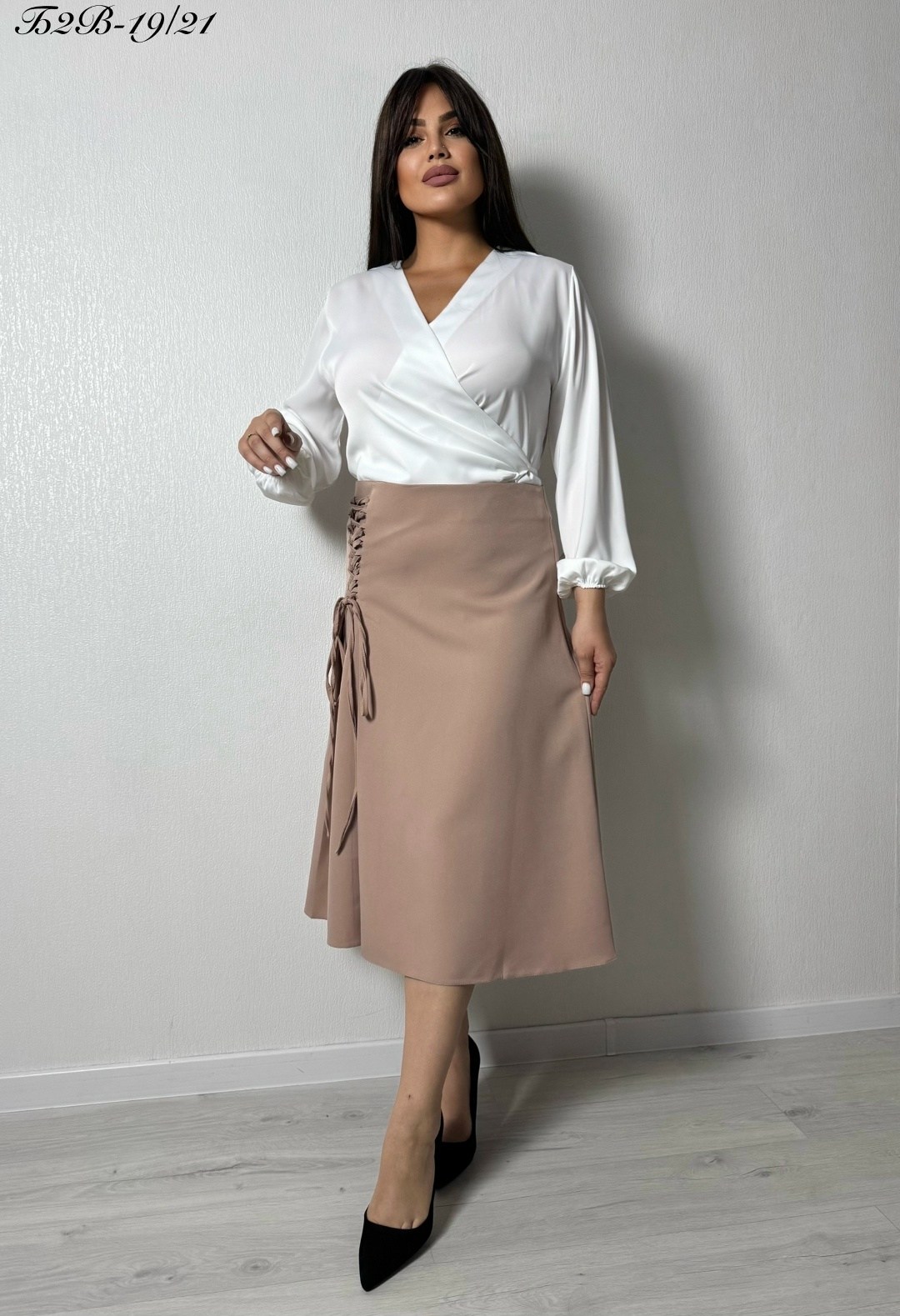 юбка,блузка женская,,юбка женская,блуза амбассадор стиля (beige)