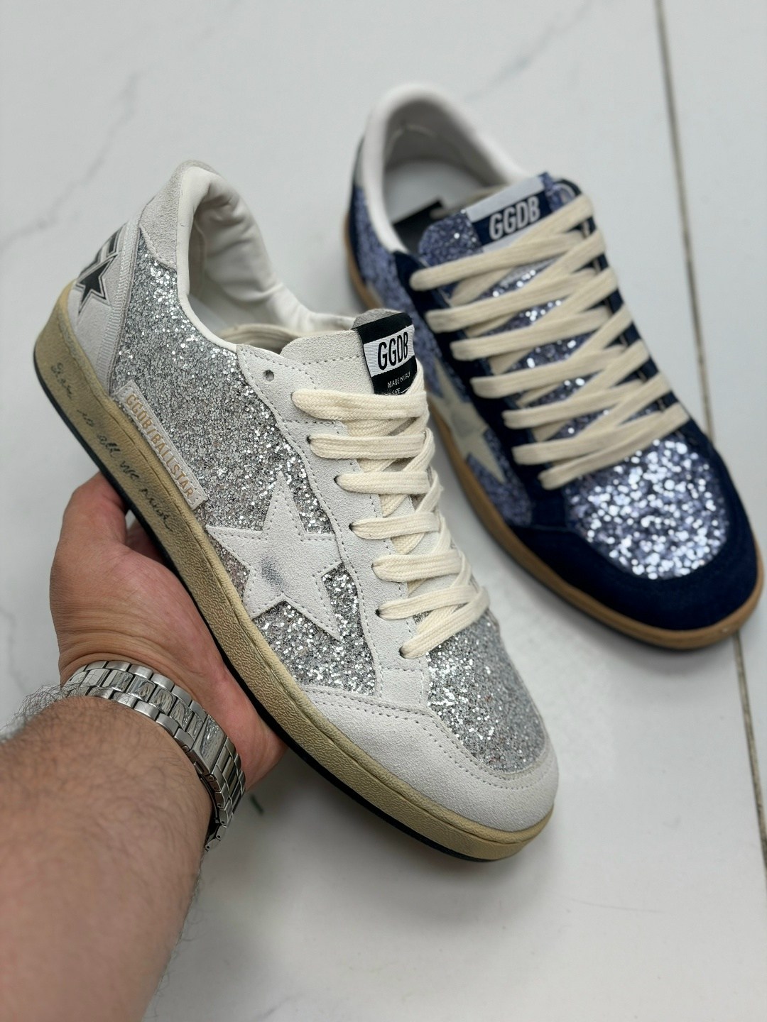кроссовки golden goose,кеды golden goose,кроссовки golden goose wmns superstar dark blue glitter,кроссовки golden goose ball star,замшевые кроссовки ball star golden goose черный