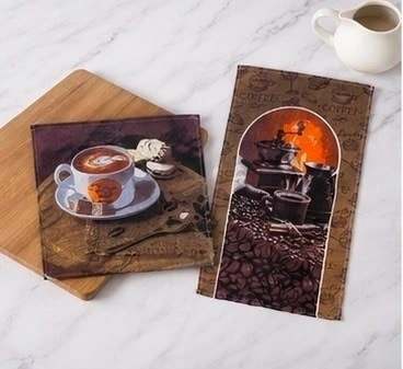 полотенце вафельное кофе,кухонные полотенца,принадлежности для кухни,полотенца вафельные кухонные,полотенца вафельные