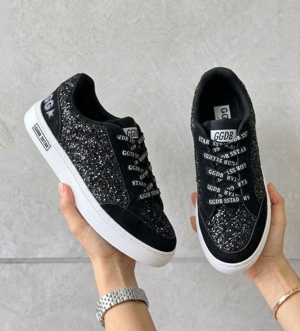 ,кроссовки со стразами,golden goose кеды блестящие,женские кроссовки,обуви