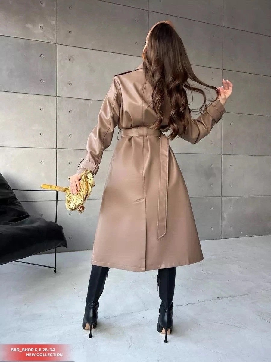 тренч из экокожи,тренч плащ кожаный длинный simile instyle,тренч плащ кожаный длинный simile instyle 332809250,плащ женский тренч кожаный тренч оверсайз,тренч пальто
