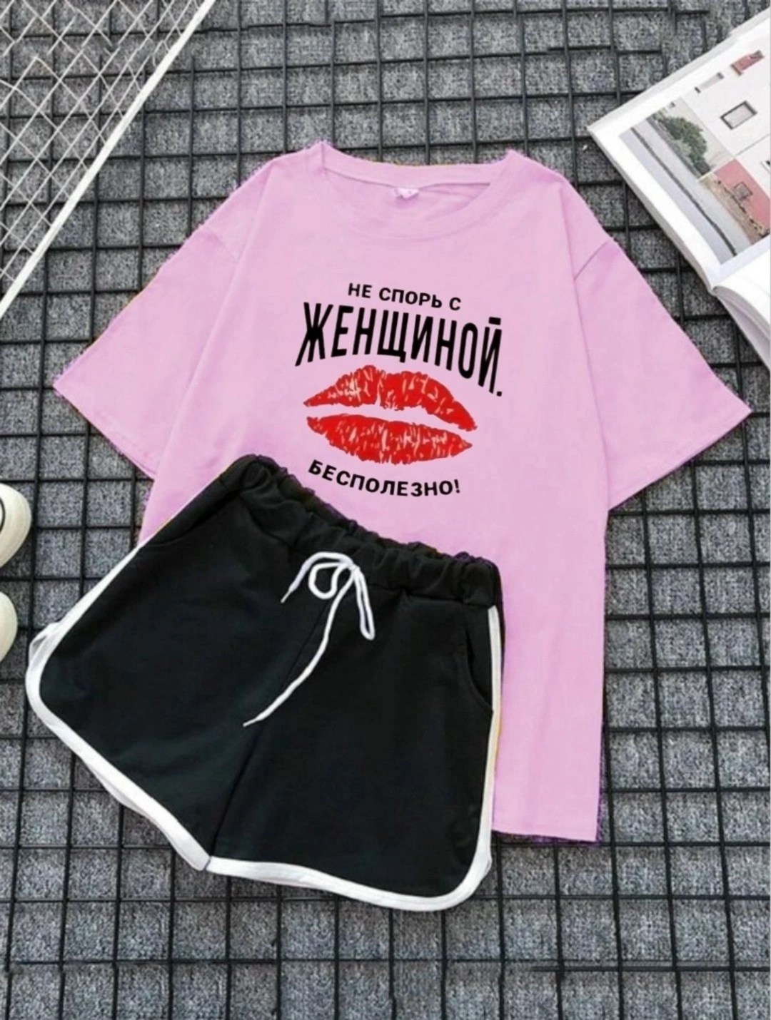 женский костюм с шортами,костюм с шортам,костюм женский ,летние костюмы,женский костюм шорты футболка