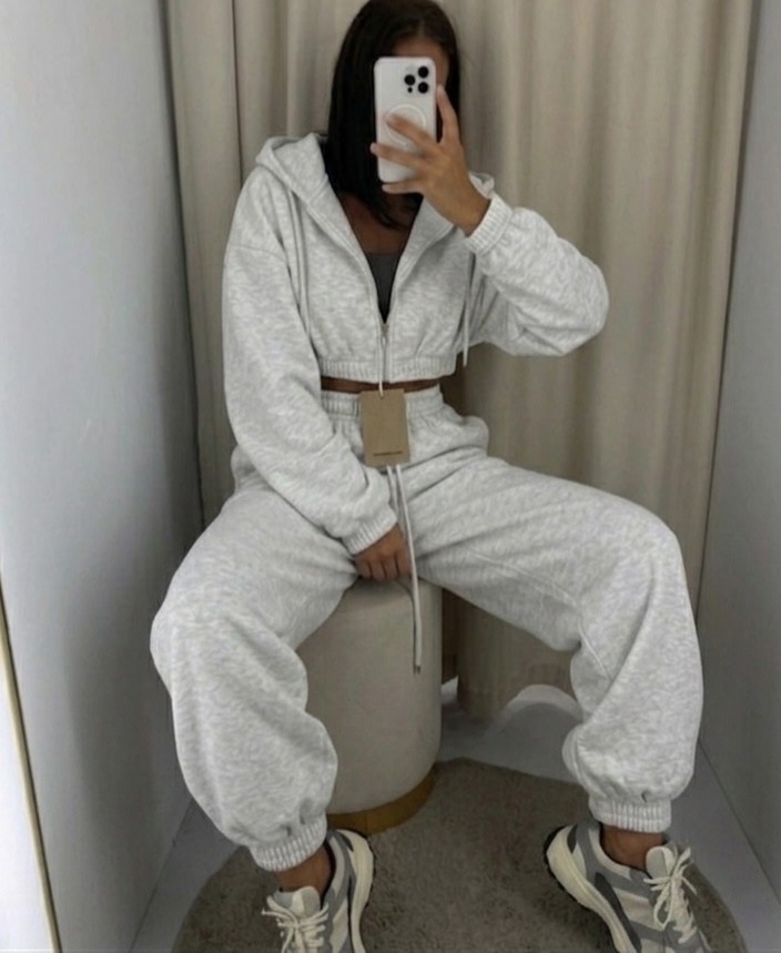 костюм с кофтой худи,костюм на флисе,костюм женский,костюм,спортивный костюм с двойным капюшоном кофта и штаны