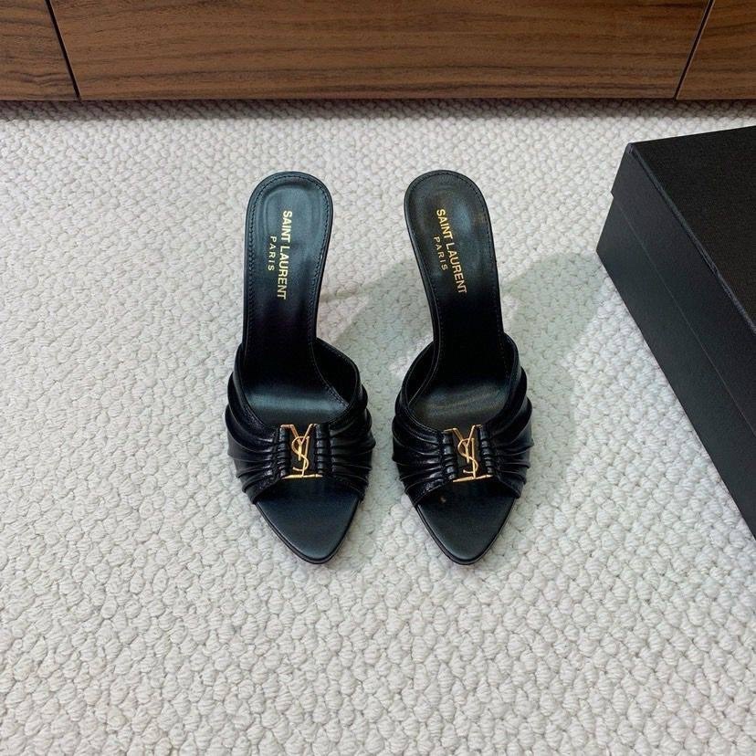 ,кожаные мюли,мюли женские,босоножки ив сен лоран,босоножки saint laurent