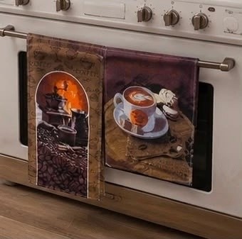 полотенце вафельное кофе,кухонные полотенца,принадлежности для кухни,полотенца вафельные кухонные,полотенца вафельные