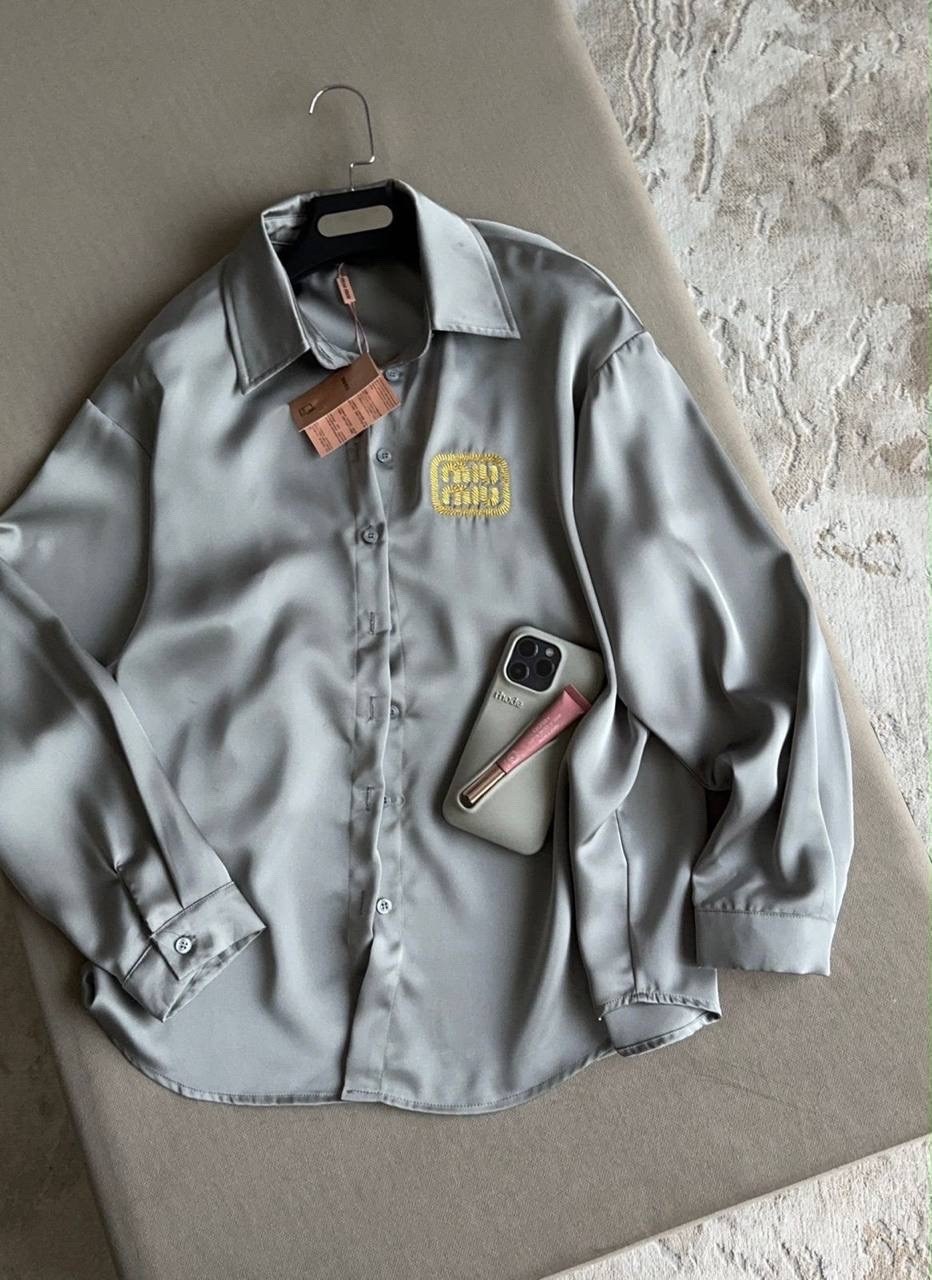 рубашка женская,рубашка miu miu,рубашка миу миу,рубашка miu,рубашка