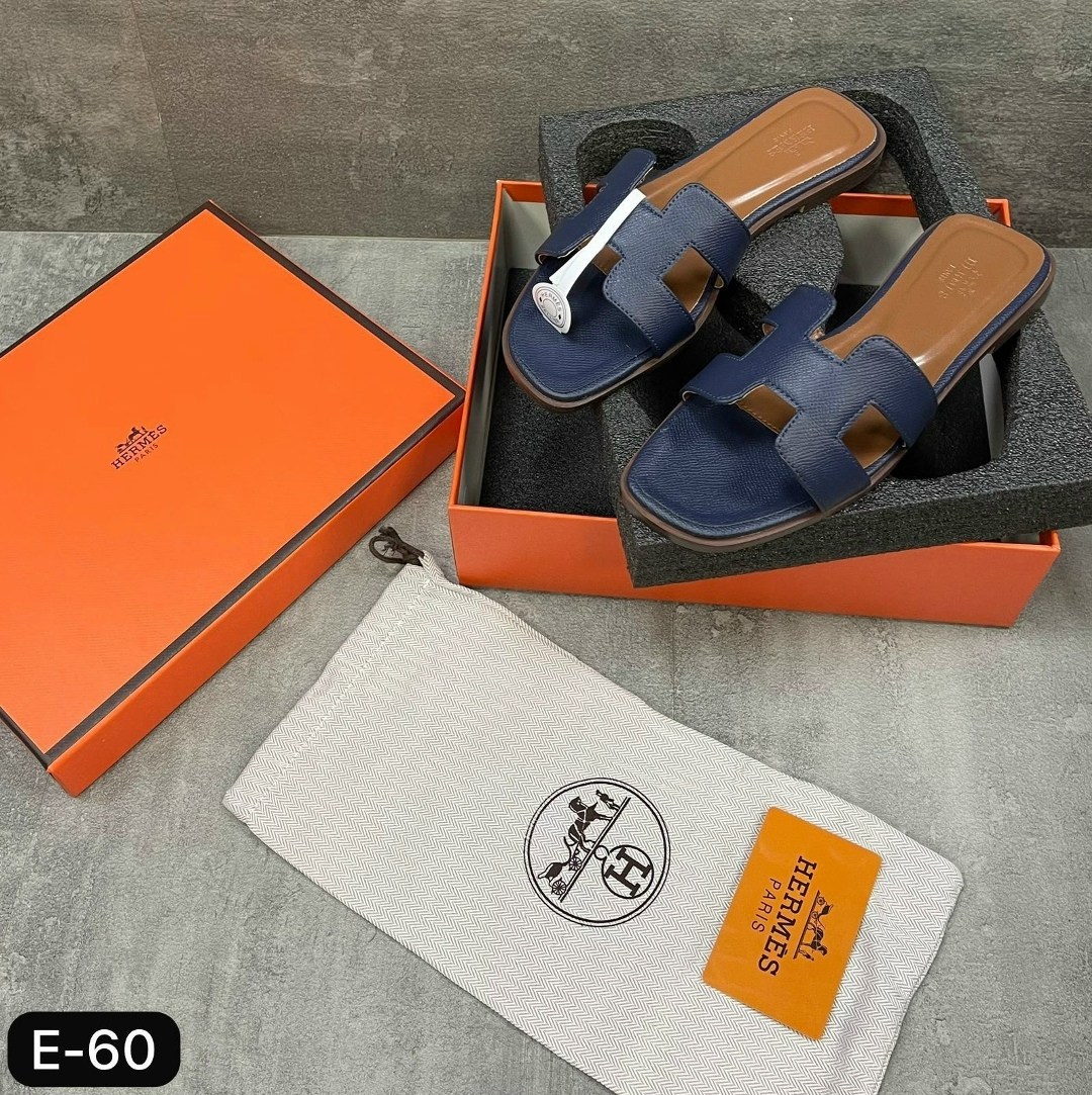 шлепки эрмес оран,женские кожаные шлепки hermes oran коричневые,,шлёпанцы hermes,hermes шлепки женские