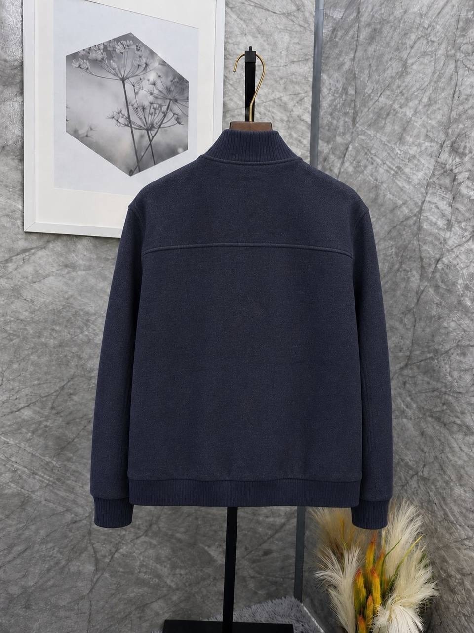 мужская куртка loro piana,толстовка из фактурного хлопка и кашемира с высоким воротом capobianco,куртка бомбер,мужская кофта,куртка мужская кашемир loro piana