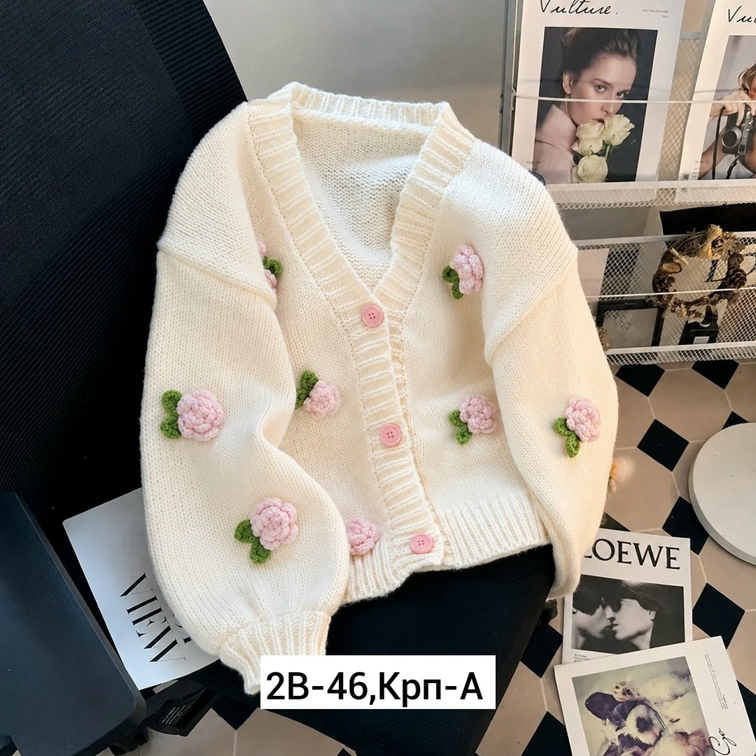 женский вязаный кардиган,кардиган на пуговицах вязаный укороченный gardenia,вязаные кардиганы,кардиган,кардиган кофта на пуговицах вязаный