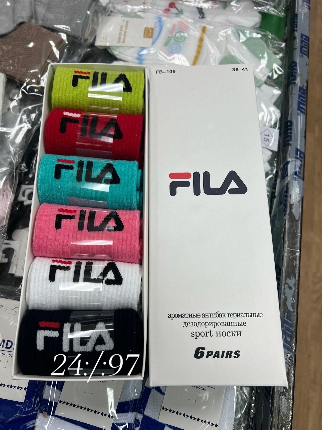носки fila,носки цветные,комплект носков,носки мужские,носки спортивные