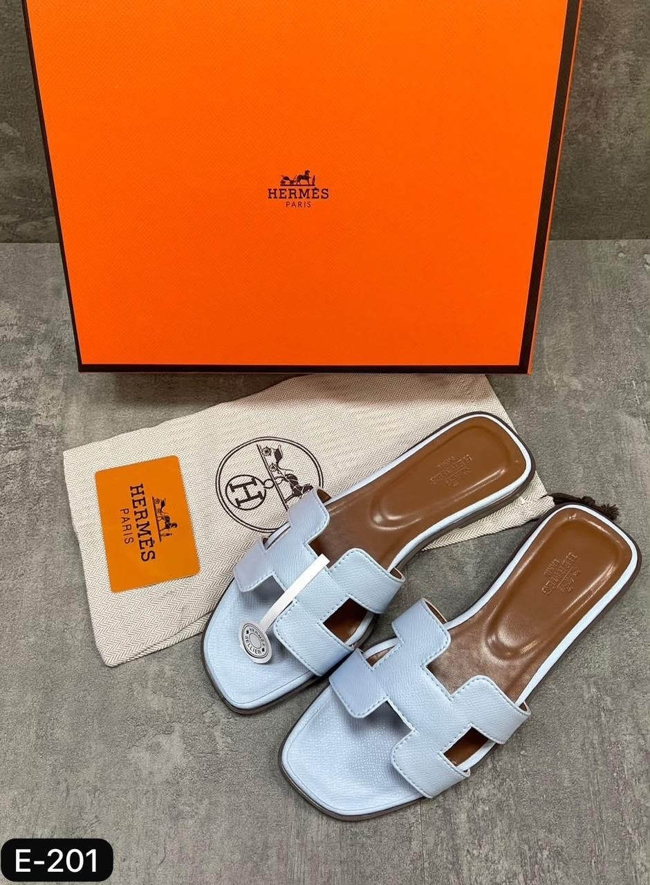 шлепки эрмес оран,женские кожаные шлепки hermes oran коричневые,,шлёпанцы hermes,hermes шлепки женские