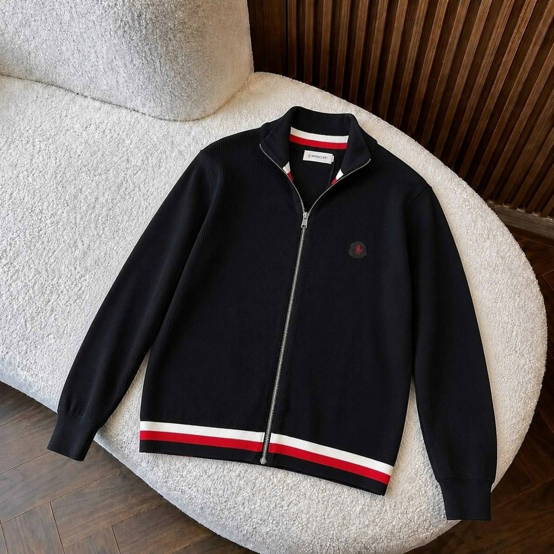 moncler кардиган с полосками на молнии синий,кардиган мужские,кофта на молнии,moncler мужская кофта чёрного цвета,кофта