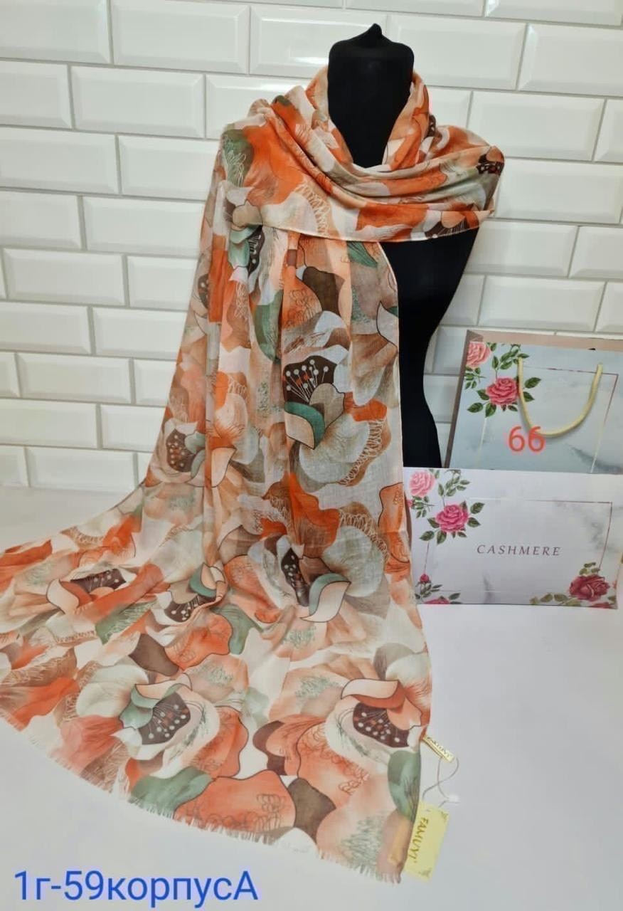 палантин тонкий весенний шарф ivy moda,женский шарф,шелковый шарф,женский шарф с цветочным принтом,шарфы для женщин