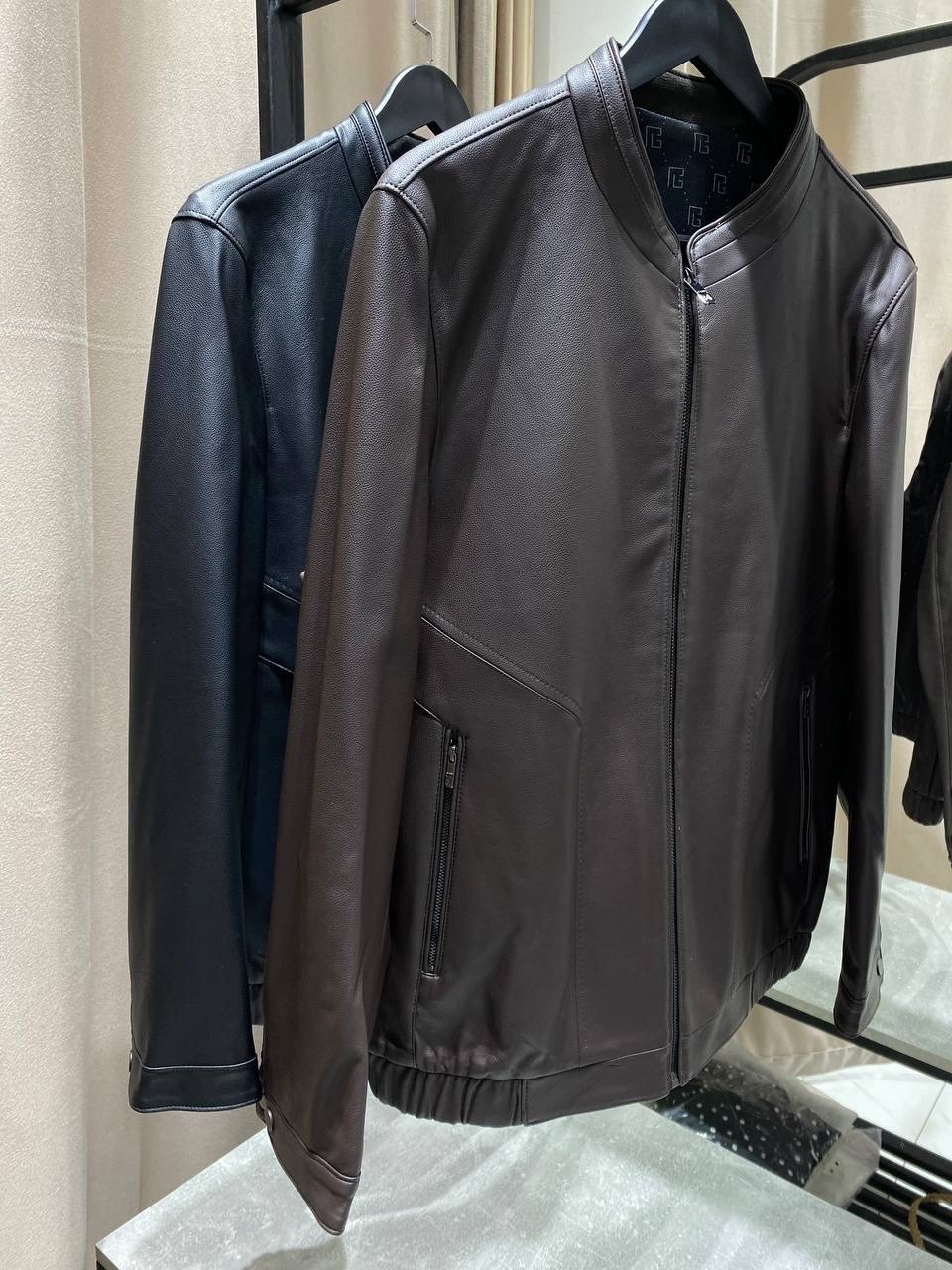men's racer jacket in black leather,куртка мужская кожаная,кожаная куртка,брендовая мужская кожаная куртка,men s racer jacket in black leather