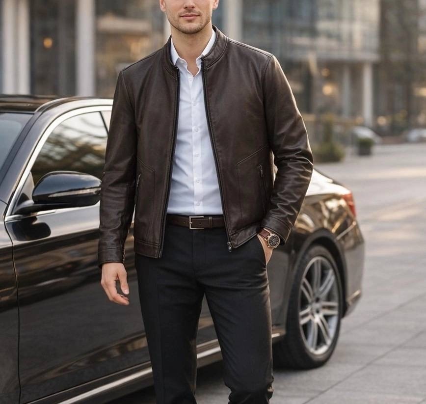 men's racer jacket in black leather,куртка мужская кожаная,кожаная куртка,брендовая мужская кожаная куртка,men s racer jacket in black leather
