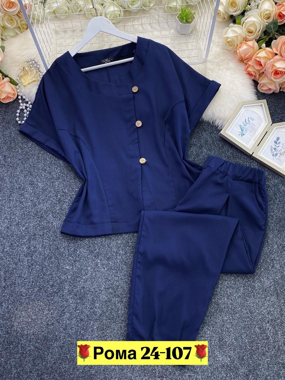 брючный костюм michel chic 1337/1 мохито,женский брючный костюм,летние костюмы для женщин,костюм michel chic арт 1337 корич,летний брючный костюм женский для полных праздничный