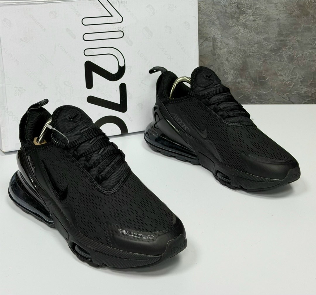 nike air max triple black 270,кроссовки nike air max 270,кроссовки nike air max 270 мужские,кроссовки,кроссовки найк черные