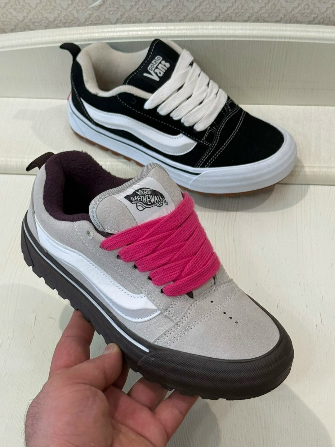,кеды vans,кроссовки кеды vans knu school вансы дутые черные,ванс кроссовки,кроссовки vans